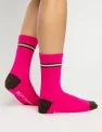 Lambswool Socks - Brown/Pink