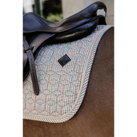 Pied-de-Poule Saddle Jump Pad - Beige