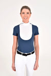 Jersey Pleated Bib Short Sleeve Competition Shirt - Atlantic Blue